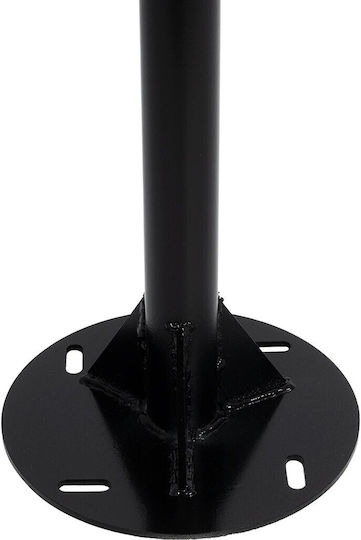 Globostar Urbano-280 Glb-000-0008 Metal Galvanized Lighting Pole Solar Street Light Outdoor Ral 9005 Matte Black M84 X W25 X H280cm Glb-000-0008