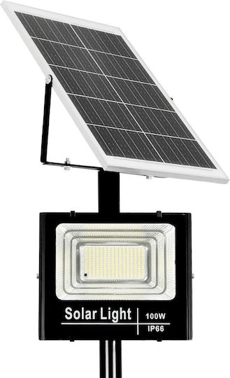 Globostar Helios-280 Glb-000-0002 Metal Galvanized Lighting Pole Solar Spotlight Outdoor Ral 9005 Black Matte W35 × D25 × H280cm Glb-000-0002
