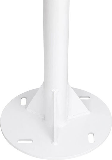 Globostar Urbano-280 Glb-000-0010 Galvanized Metal Lighting Pole Solar Street Light Outdoor Ral 9016 Matte White M84 X W25 X H280cm Glb-000-0010