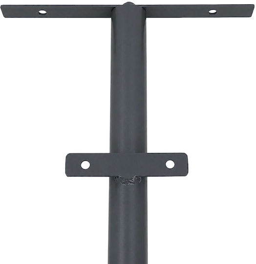 Globostar Helios-280 Glb-000-0003 Galvanized Metal Lighting Pole for Outdoor Solar Spotlight Ral 7016 Anthracite Grey M35 × W25 × H280cm Glb-000-0003