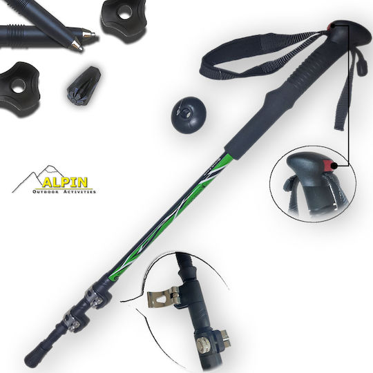 Alpin Trailhunter Ii Teleskopische Wanderstöcke Aluminium 2er Paar Schwarze