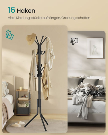 Songmics Μεταλλικός Μαύρος