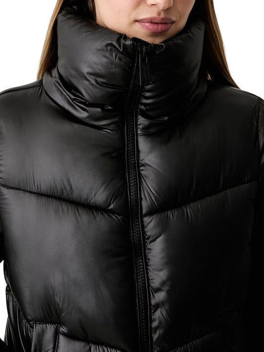 Дамско Puffer Яке за Зима Mck/metlc Blk