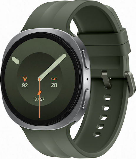 Samsung Galaxy Watch 9 Aluminium 44mm Wasserdicht Mit Herzfrequenzsensoren (Silber)