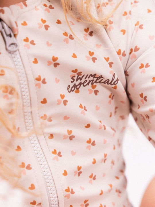 Swim Essentials Παιδικό Μαγιό Ολόσωμο με Μακρύ Μανίκι Cozy Hearts