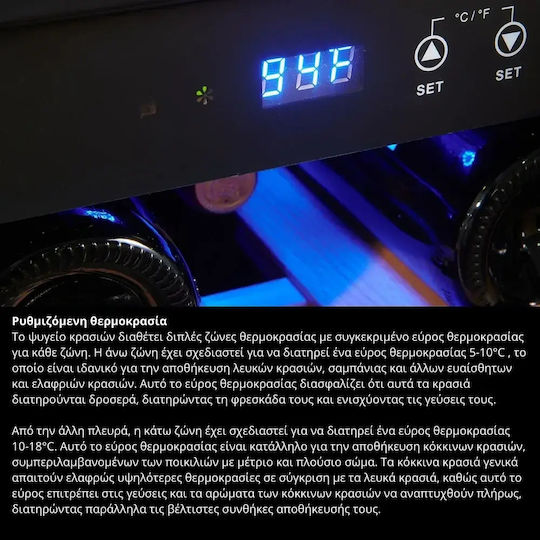 Επαγγελματικό Ψυγείο Κρασιών 95lt