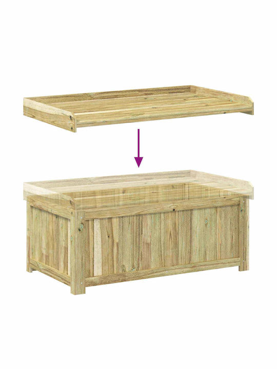 vidaXL Wooden Outdoor Storage Box L104xW60xH47cm