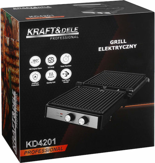 Kraft & Dele Τοστιέρα Γκριλιέρα 2400W