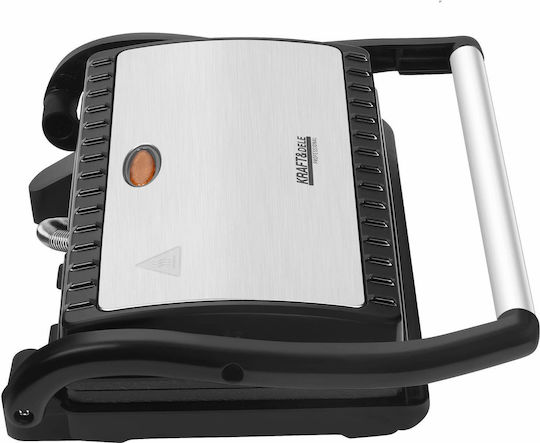 Kraft & Dele Τοστιέρα Γκριλιέρα 2400W Γκρι