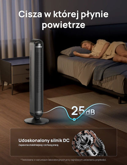 Dreo Dreo Turm Ventilator 35W mit Fernbedienung Schwarze