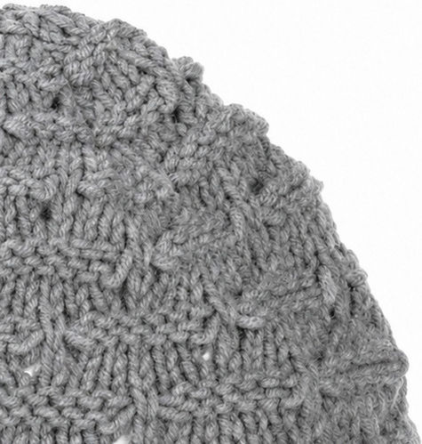 Beanie Damen Strickmütze in Grau