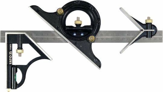 Yato Winkelmesser Zimmerleute Aluminium Länge 30cm mit Wasserwaage
