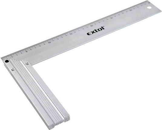 Extol Carpenters Aluminum Angle Ruler 40cm 400mm