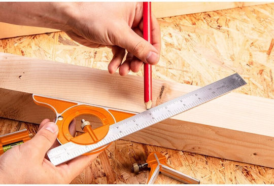 Neo Tools Unghiometru Tâmplari Aluminiu de lungime 30cm cu Nivel