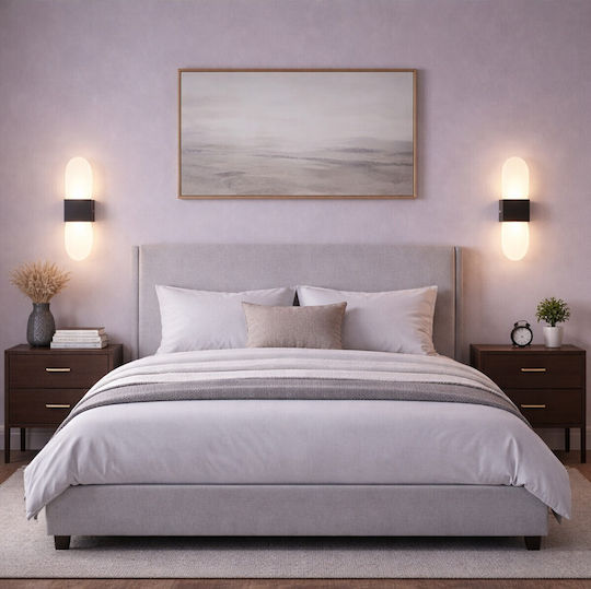 VenCore Modern Wall Lamp with Integrated LED and Warm to Cool White Light 5x30cm