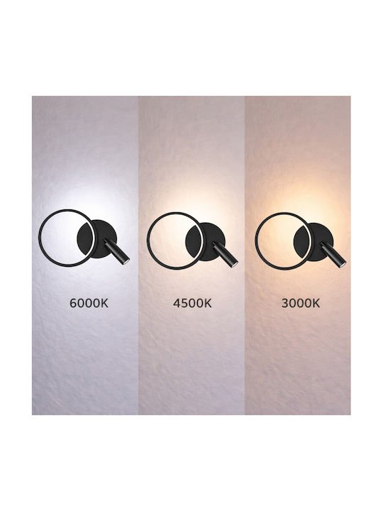 VenCore Modern Wall Lamp with Integrated LED and Adjustable White Light