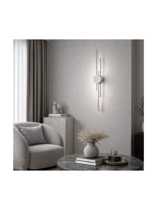 Vencore Stravon Silver 6093-20112 Μοντέρνο Επιτοίχιο Φωτιστικό Απλίκα Led 60cm 12w Ασημί Αλουμίνιο Ρυθμιζόμενο Cct Λευκό Ημέρας Θερμό Χειρισμός Cct Μέσω Διακόπτη On-off 6093-20112 Vencore Stravon Silver 6093-20112 Μοντέρνο Επιτοίχιο Φωτιστικό Απλίκα Led 60cm 12w Ασημί Αλουμίνιο Ρυθμιζόμενο Cct Λευκό Ημέρας Θερμό Χειρισμός Cct Μέσω Διακόπτη On-off 6093-20112