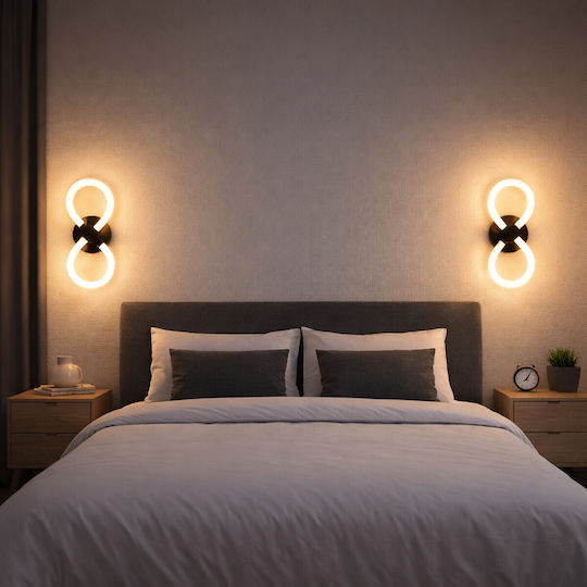 VenCore Modern Wall Lamp with Integrated LED and Adjustable White Light Gold