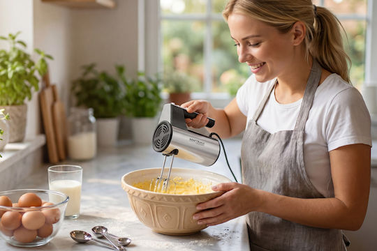 Kraft & Dele Handmixer 1000W Grau