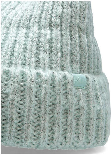 Beanie Women's Knitted Beanie in Turquoise Colour