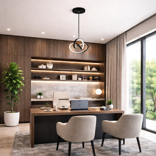 VenCore Silver LED Ceiling Light With Adjustable Warm To Cool White Light 25x25x32cm