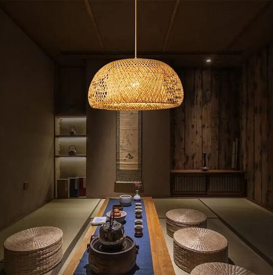 VenCore Boho Grid Pendant Ceiling Light with E27 Socket 60x60x30cm