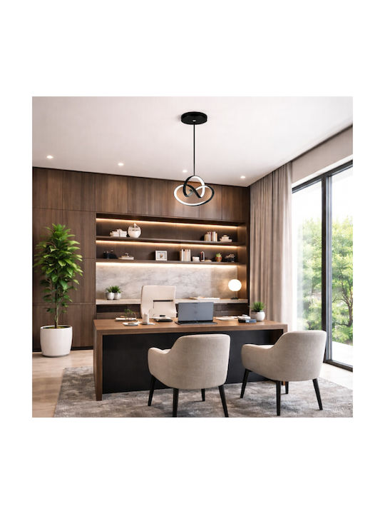 VenCore Ceiling Pendant Light Gold LED With Adjustable White Light 25x25x32cm