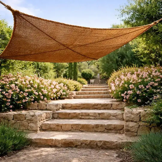 Showood Brown Shade Sail With Hoop 3x2m