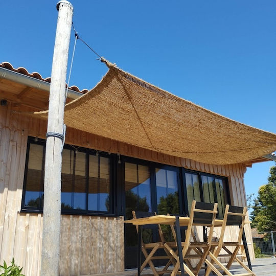 Showood Квадратно Кафяво Shade Sail С Парчета 3x2m
