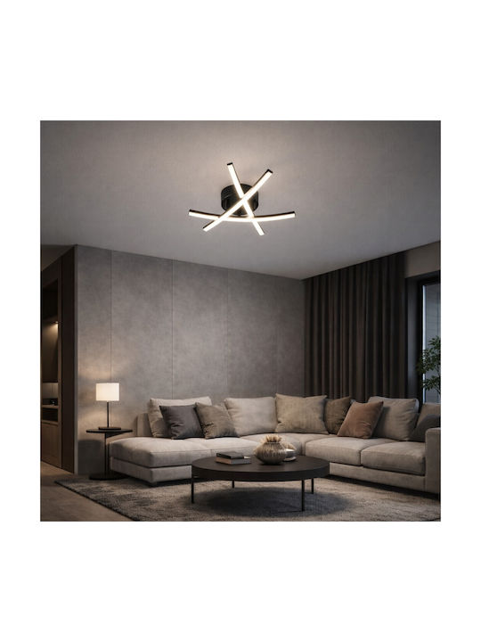 VenCore Ceiling Light 48cm Gold with Integrated LED and Remote Control