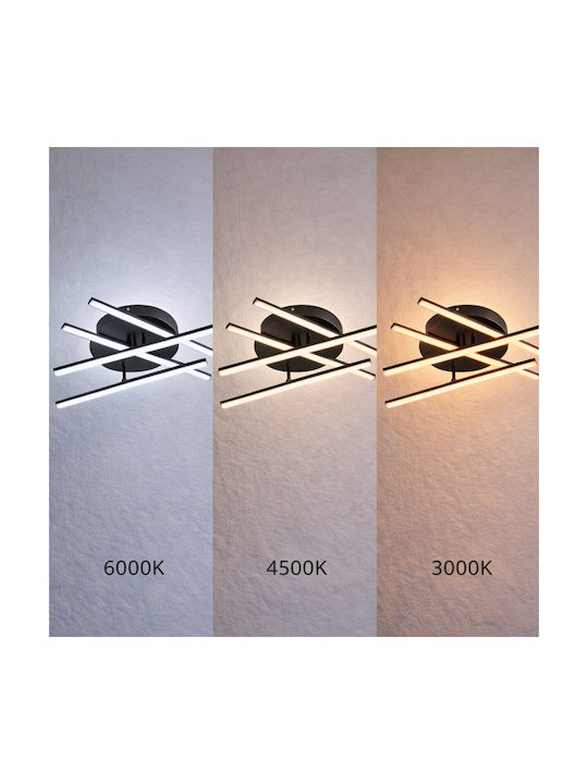 VenCore Ceiling Light 60cm White with Integrated LED and Remote Control