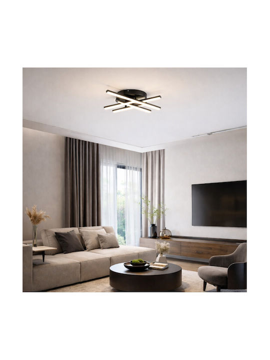 VenCore Ceiling Light 60cm White with Integrated LED and Remote Control