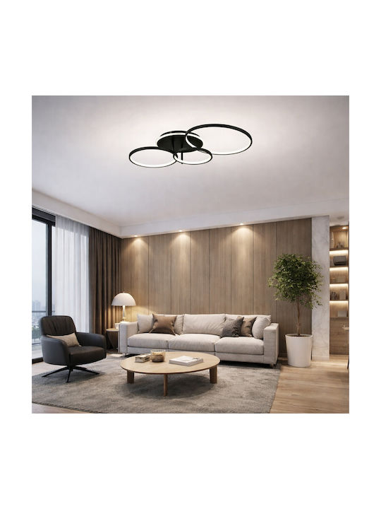 VenCore Ceiling Light 89cm Gold with Integrated LED and Remote Control