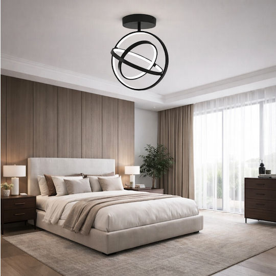 VenCore Deckenleuchte montieren 36cm Gold mit Integrierte LED und Fernbedienung