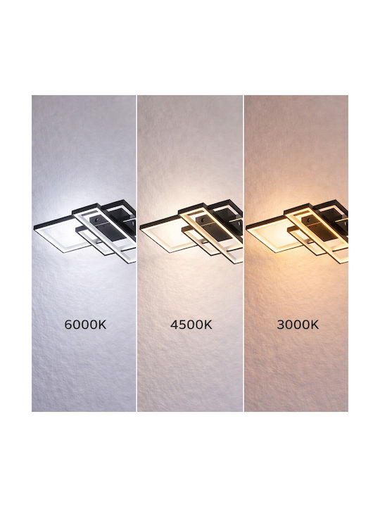 VenCore Plafonieră de Tavan 90cm Albă cu LED Integrat și Telecomandă
