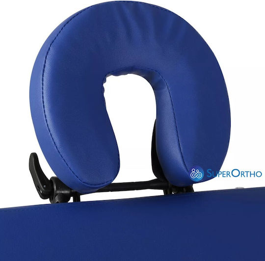 SuperOrtho Dream 3 Κρεβάτι Φυσιοθεραπείας Φορητό Μπλε από Ξύλο 217x90εκ.