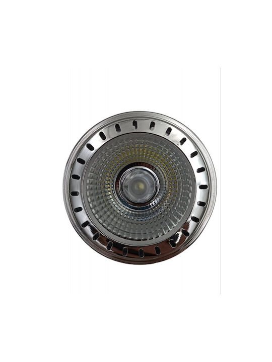 Rundes Metallisches Deckenstrahler Mit Eingebauter LED Und Natürliches Weißem Licht Weiß 11x11cm