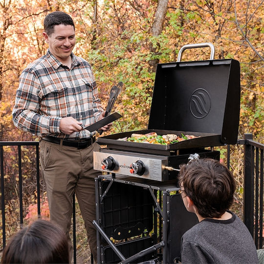 Blackstone Steel Griddle with Flat Grill Plate