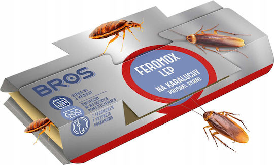 Bros Παγίδα για Κατσαρίδες με Κολλητική Επιφάνεια 10τμχ