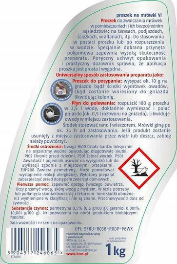 Bros Pulbere Pentru Furnici 1000gr