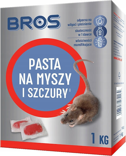 Bros Ποντικοφάρμακο σε μορφή Πάστας 1kg Bros Ποντικοφάρμακο σε μορφή Πάστας 1kg