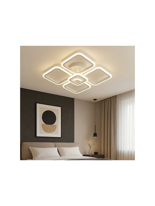 Lightplanet Plafonieră de Tavan Albă cu LED Integrat și Telecomandă