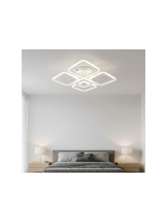 Lightplanet Plafonieră de Tavan Albă cu LED Integrat și Telecomandă