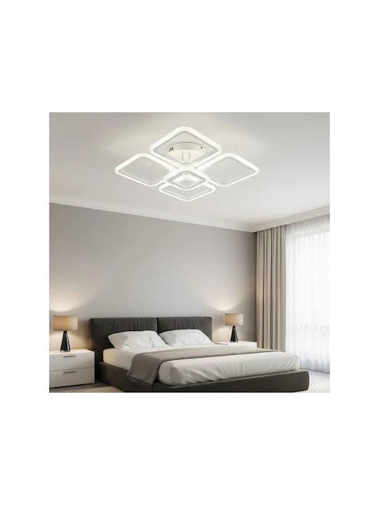 Lightplanet Plafonieră de Tavan Albă cu LED Integrat și Telecomandă