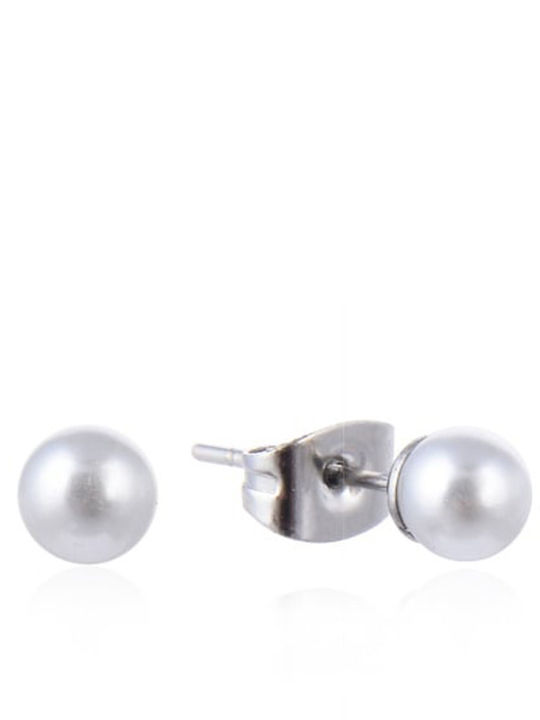 Asimi Body Piercing Ohrringe aus Stahl mit Perlen