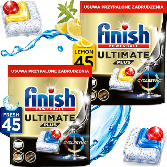 Finish Finish Ultimate Plus 45 Kapseln Geschirrspülmittel 650g
