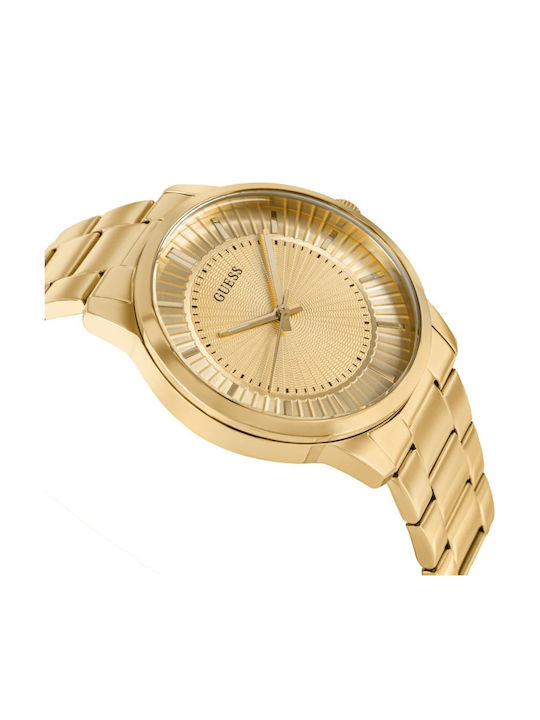 Guess Emmett Men's Battery Watch with Gold Metal Bracelet
