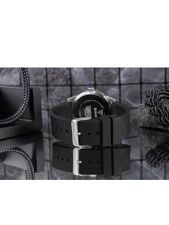 Guess Monte Men's Watch 42mm Battery with Black Metal Bracelet