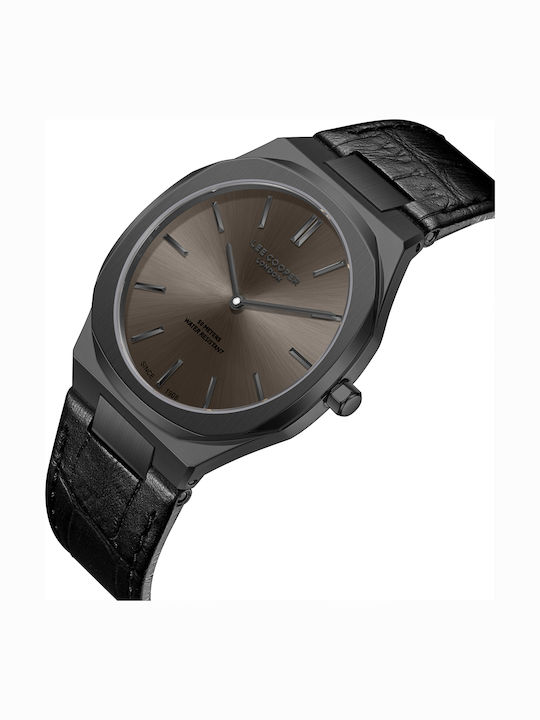 Lee Cooper Herrenuhr mit Batterie und Lederriemen