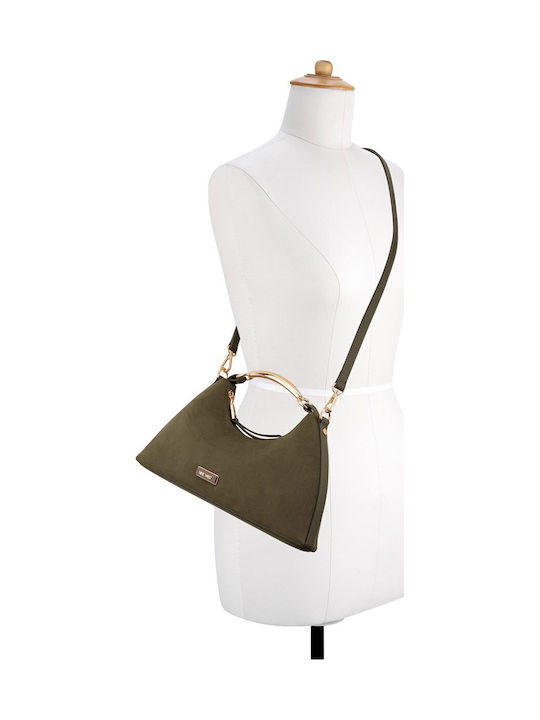 Stoff Damen Handtasche Khaki